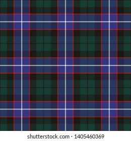 Hunter Modern Tartan. Seamless pattern for fabric, kilts, skirts, plaids