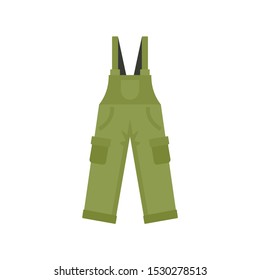 Hunter pants icon. Flat illustration of hunter pants vector icon for web design