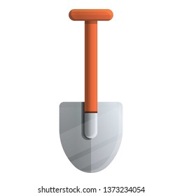Hunter shovel icon. Cartoon of hunter shovel vector icon for web design isolated on white background