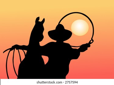 The hunter of the sun (vector)