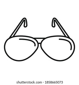 Hunter sunglasses icon. Outline hunter sunglasses vector icon for web design isolated on white background