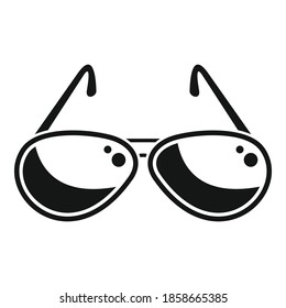 Hunter sunglasses icon. Simple illustration of hunter sunglasses vector icon for web design isolated on white background