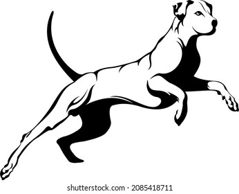 VECTOR DE PERRO CAPACITADO DE HUNTER PARA LOGO DE HUNTING COMP[CUALQUIER