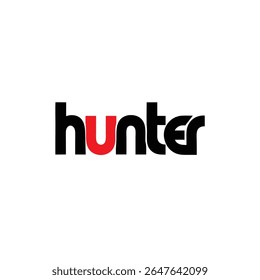 caçador Tshirt e design de logotipo