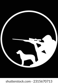 Hunter vector art design, eps file. design file for t-shirt. SVG, EPS cuttable design file