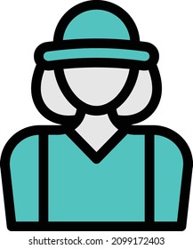 hunter vector illustration isolated on a transparent background . color vector icons for concept or web graphics.