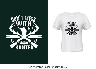 Hunter vector t shirt design