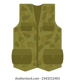 Hunter vest icon cartoon vector. Hunting equipment. Duck trap