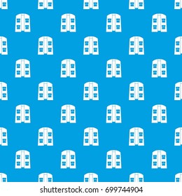 Hunter vest pattern repeat seamless in blue color for any design. Vector geometric illustration