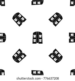 Hunter vest pattern repeat seamless in black color for any design. Vector geometric illustration