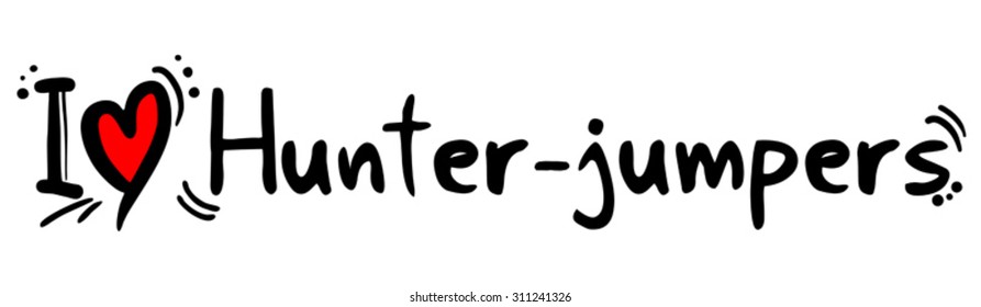 Hunter-jumpers love