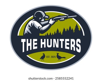 HUNTERS CHARCTER LOGO DESIGN TEMPLATE