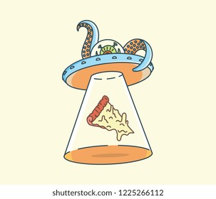 Hunters of quality pizza is a vector illustration about quality hand made italian style pizza and it's lovers