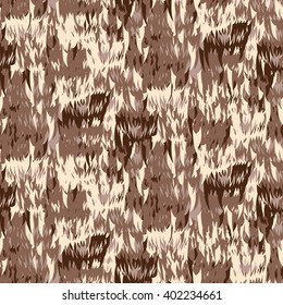 Hunter's teeth. 4-Color Desert Camouflage
Seamless pattern.