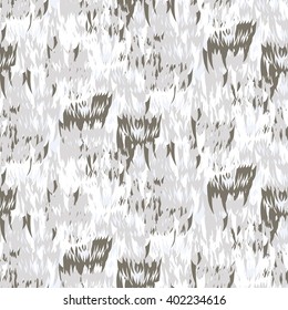 Hunter's teeth. 4-Color Winter Camouflage.
Seamless pattern.