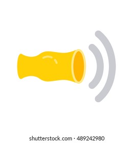 hunter's whistle flat icon