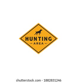 Hunting area Symbol logo design 