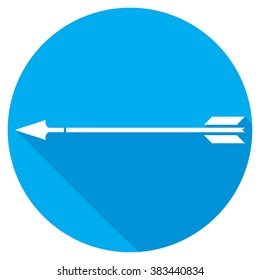 hunting arrow flat icon
