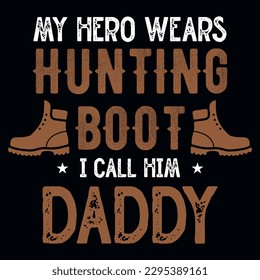 Diseño de camisetas de papi de cazador 