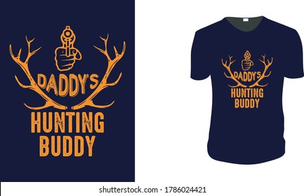 El amigo de la caza de papá. Cazando camisetas, persiguiendo vectores gráfico para camisetas. Gráfica vectorial, afiche tipográfico o camiseta. Fondo del estilo de caza.
