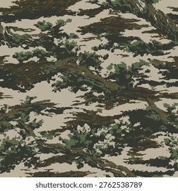 Hunting camouflage. Camouflage background. Forest texture. Vector tree bark pattern. Digital camouflage. Real tree hunting camouflage for military and deer hunting purposes. Vector camo pattern