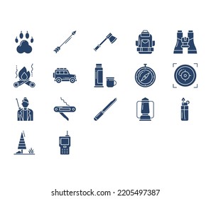 Symbol für Jagd und Lagerfeuer