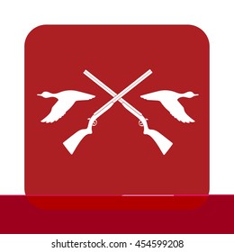 Hunting club logo icon. Vector illustration