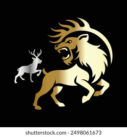 Hunting club logo. Hunting club logotype. Vector illustration.