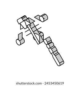hunting crossbow isometric icon vector. hunting crossbow sign. isolated symbol illustration