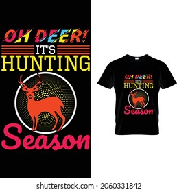 Hunting Dear T Shirt Design