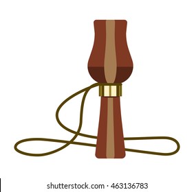 Hunting decoy isolated on white background. Flat design vector illustration