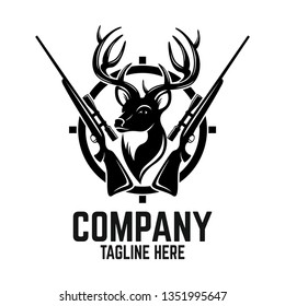 Hunting deer logo