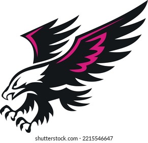 Hunting Eagle Clipart (Editable File) - Vector Illustration