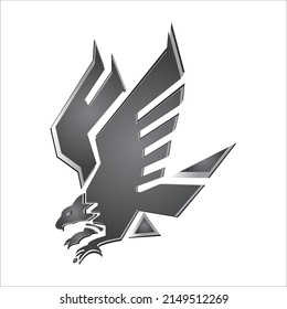 Hunting eagle icon vector illustration web