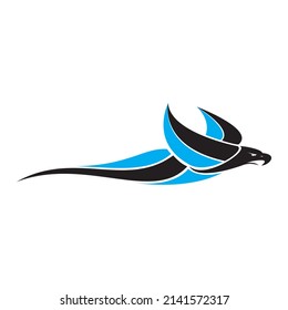 Diseño vectorial de ilustración de águila de caza