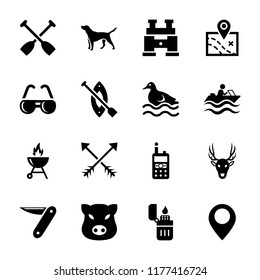 
Hunting elements icons
