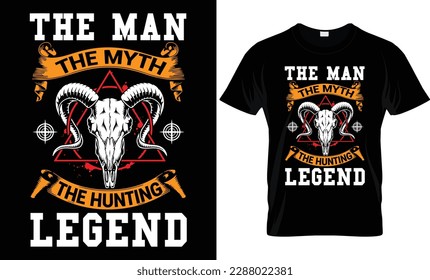 Hunting Engineer T-shirt Design Vector-Hunting vector. Hunting t-shirt grunge. Deer, rifle, mountain.