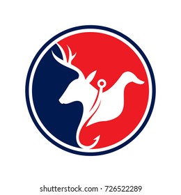 Hunting And Fishing Logo, Fishing Logo, Hunting Logo