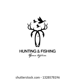 Hunting And Fishing Logo Design