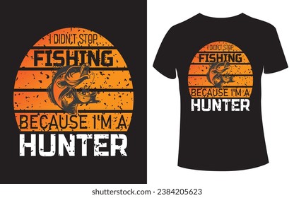 Hunting Fishing t shirt design