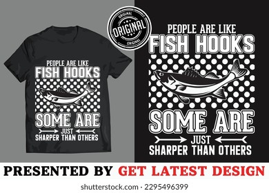 Hunting Fishing T-shirt design for you , Vector Template for your business. 