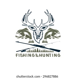 Deer Duck Hunting Logo Club Sports Stock Vector (Royalty Free ...