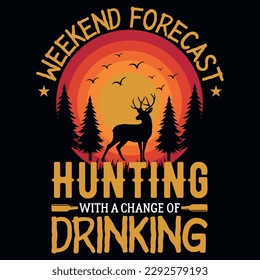 Hunting graphics tshirt design vector design 