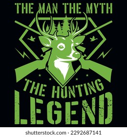 Hunting graphics tshirt design vector design 