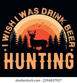 Hunting graphics tshirt design vector design 