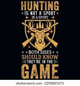 Hunting graphics tshirt design vector design 