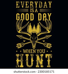 Hunting graphics tshirt design vector design