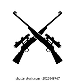 hunting gun vector icon design