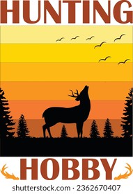 hunting hobby t shirt design