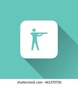 hunting icon. flat design